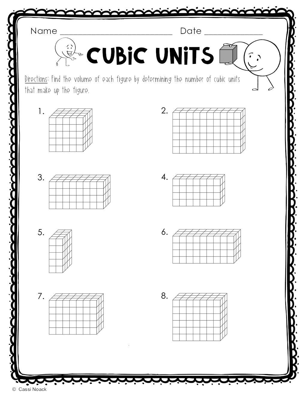 Finding Volume - Cubic Units - Minds in Bloom Unlimited