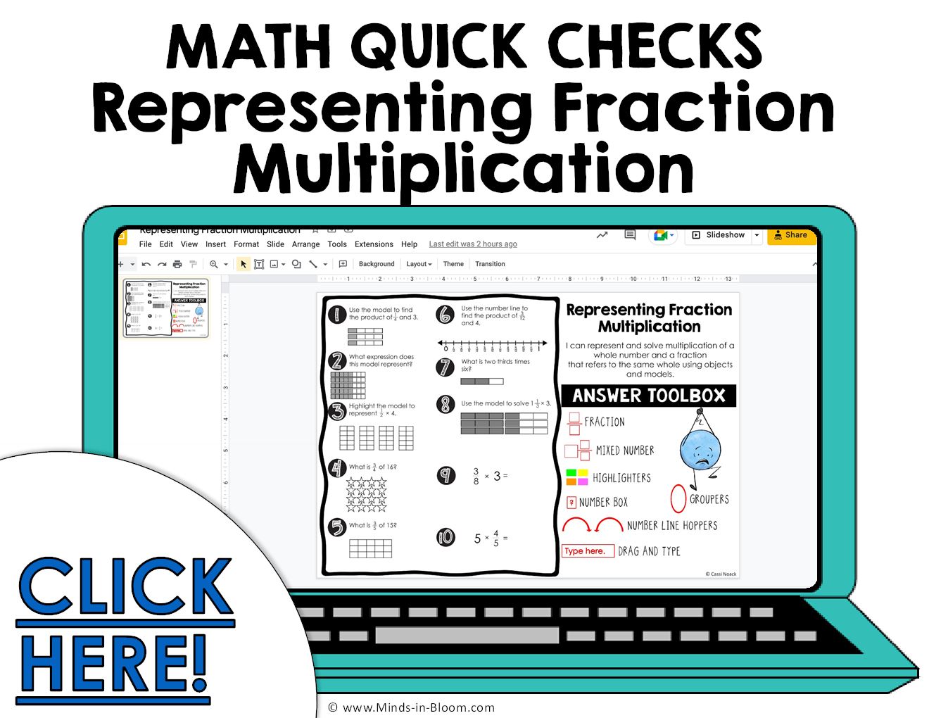 Google Slides - Math Quick Checks (Great for 5th graders ...