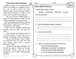 The Gorilla and the Monkey Informational Text (nonfiction)