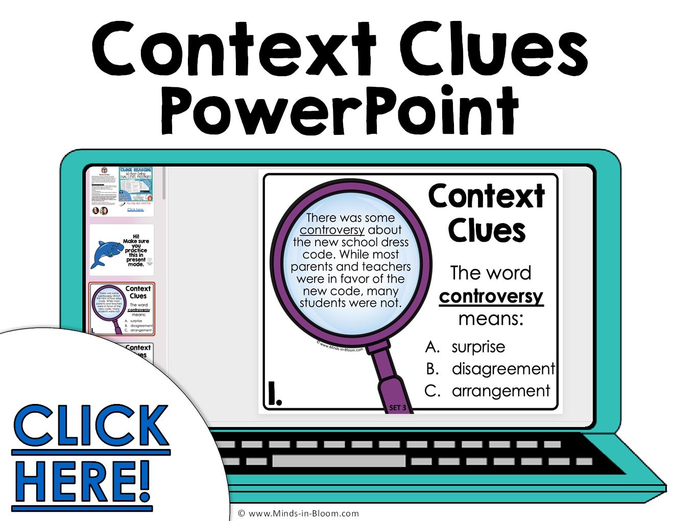 Context Clues - Whole Group or Small Group POWERPOINT - Set 3 - Minds ...