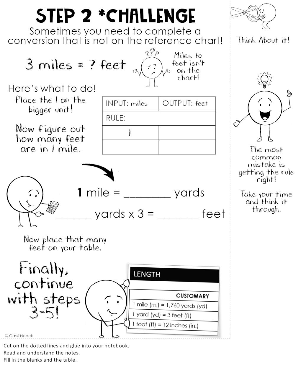 converting-measurements-notes-pages-great-for-notebooks-challenge