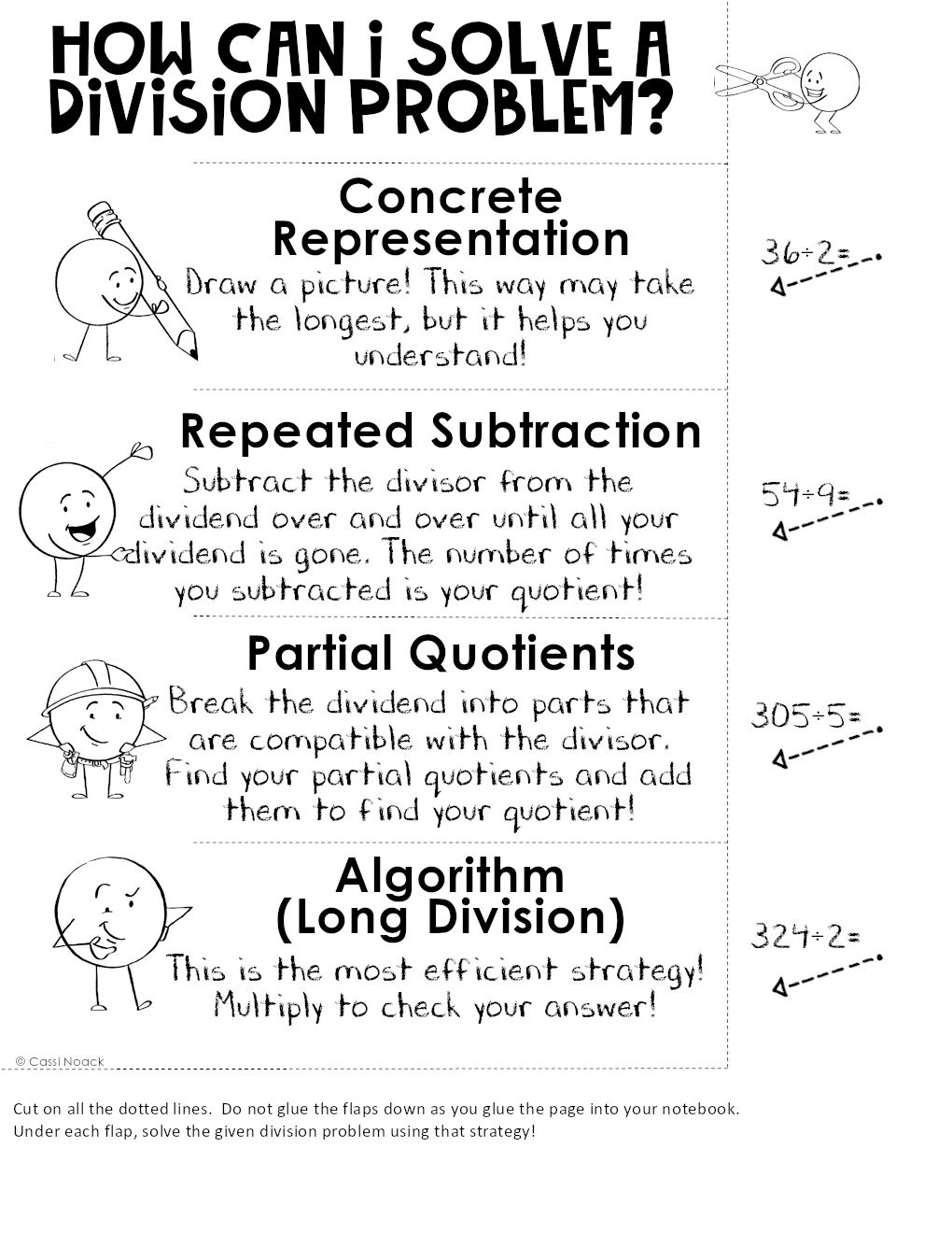 Long Division - Notes Pages (Great for Notebooks) - Division Solving ...