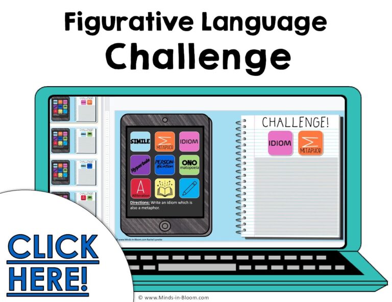 Figurative Language Worksheets and Google Slides - Idiom, Simile ...