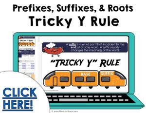 Google Slides - Suffix Spelling Rules - Tricky Y Rule