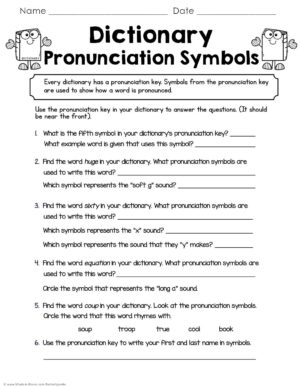 Dictionary Punctuation Symbols