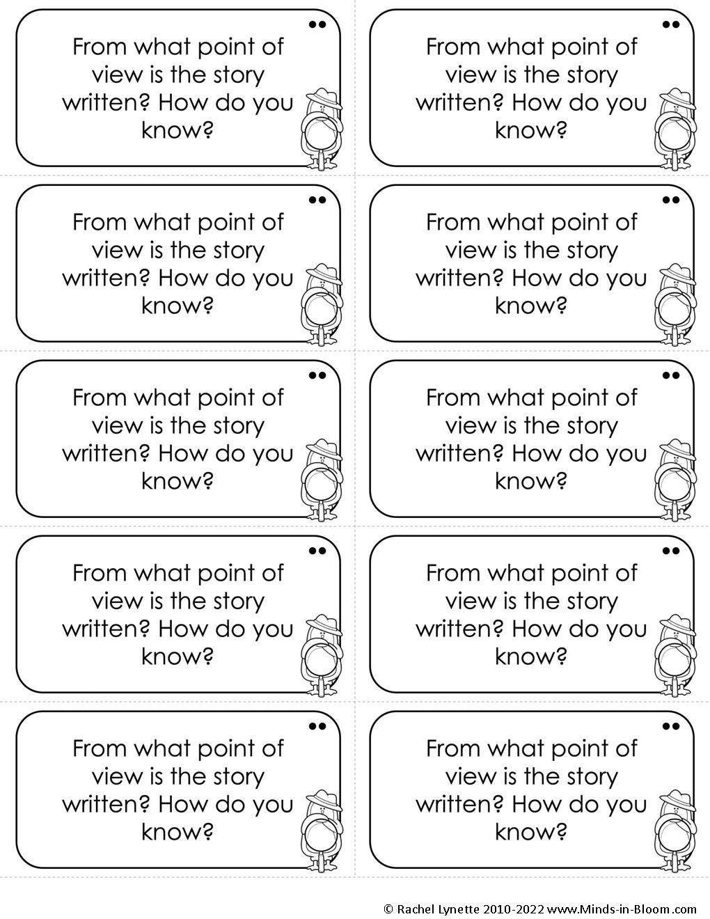 Fictional Narrative Question Card For Students From What Point Of fictional-narrative-question-card-for-students-from-what-point-of