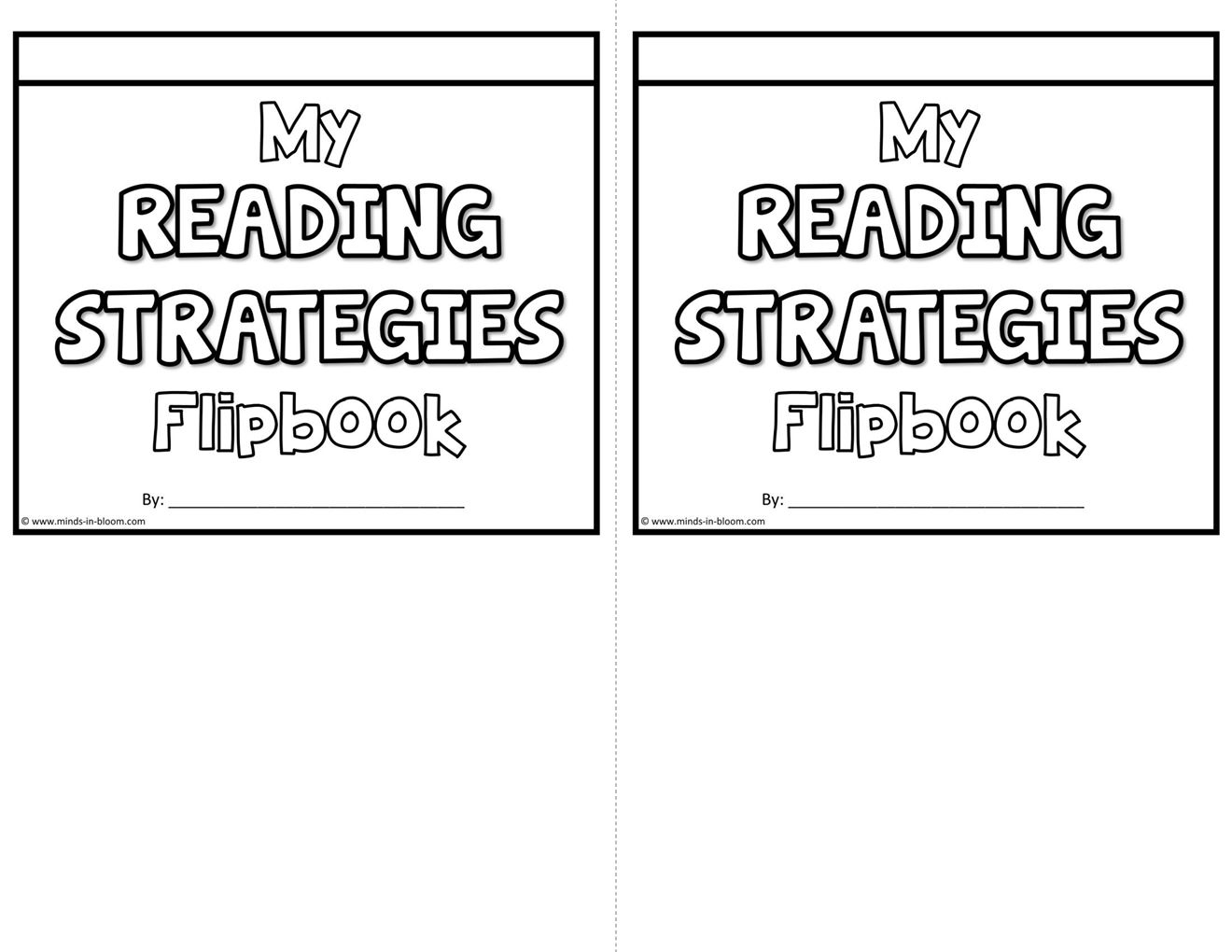 Reading Strategies Graphic Organizers Flip Book - 2-to-a-page - Minds ...