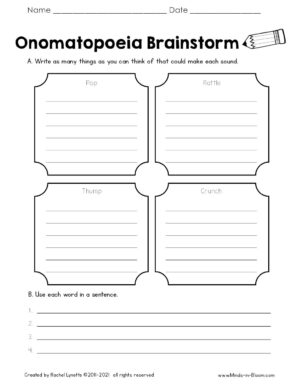 Onomatopoeia Brainstorm