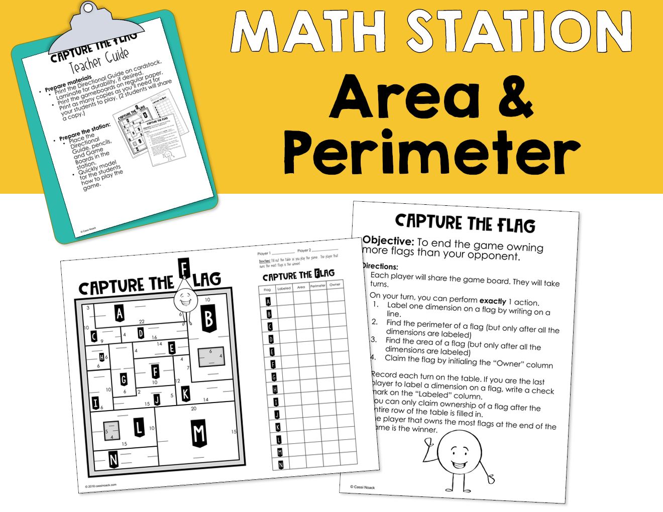 Area and Perimeter Problem Solving - Station/Center Activity - Minds in ...