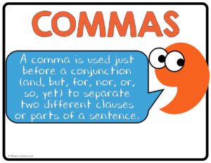 Comma Rules Posters - COLOR