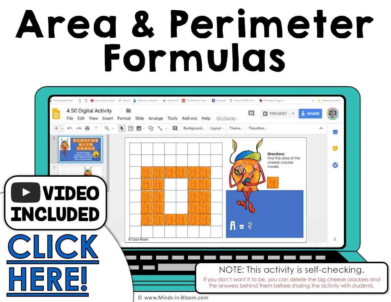 Google Slides Area and Perimeter Formulas Minds in Bloom Unlimited
