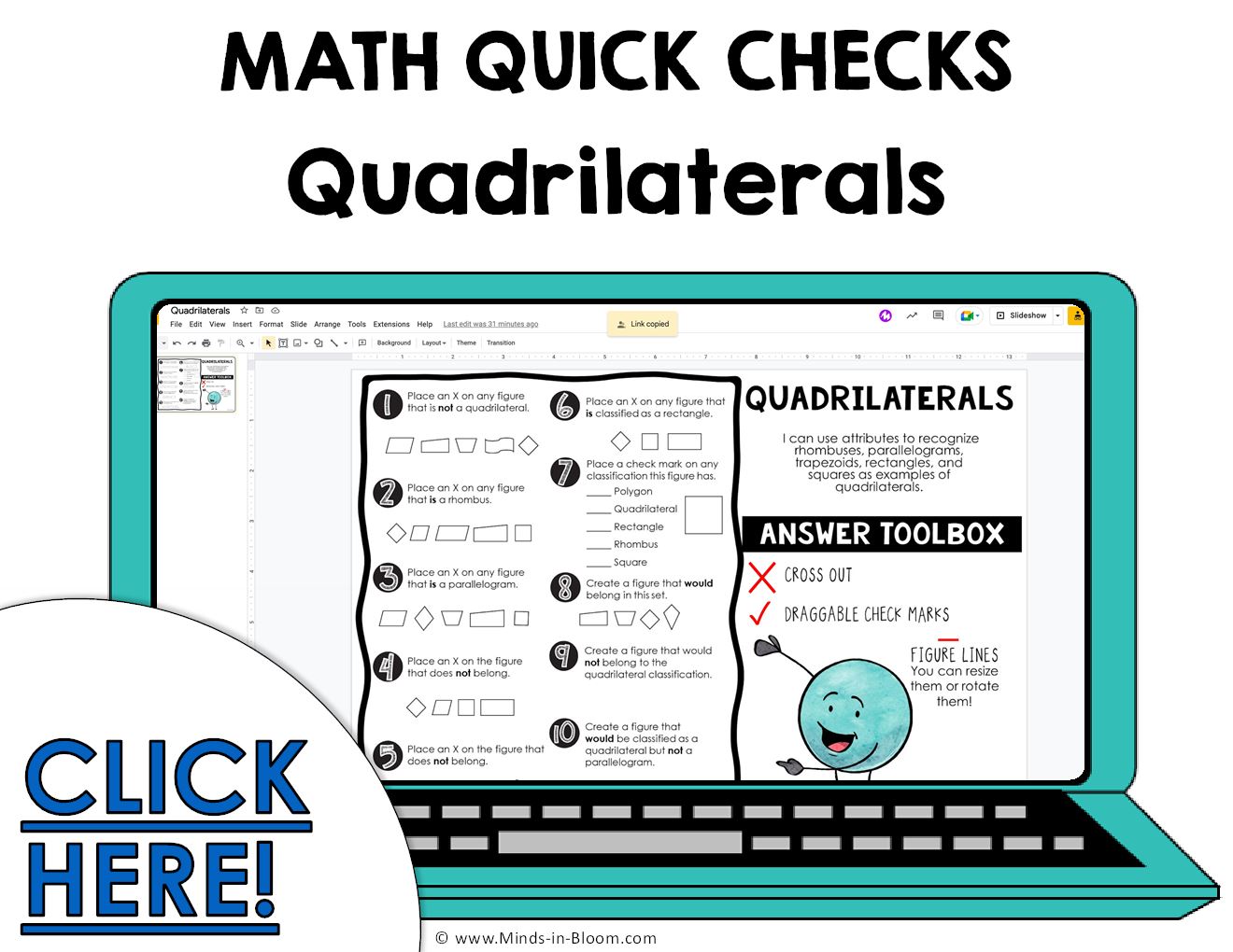 Google Slides - Math Quick Checks (Great for 3rd graders ...