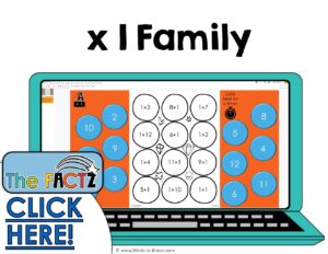 The Factz A Multiplication Game - CUP GAME - x1 fact family