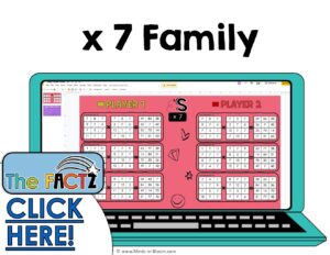 The Factz S Game - MULTIPLICATION THREE-THREE-THREE  - x7 fact family
