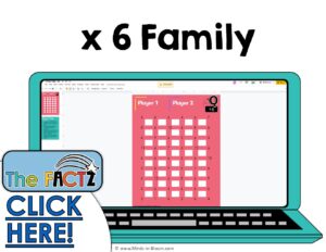 The Factz Q Game -  MULTIPLICATION TIMES TRAP  - x6 fact family