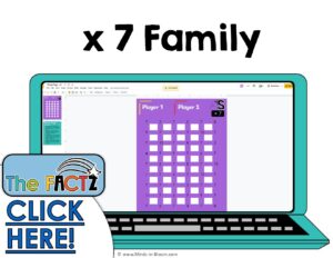 The Factz S Game - MULTIPLICATION TIMES TRAP  - x7 fact family