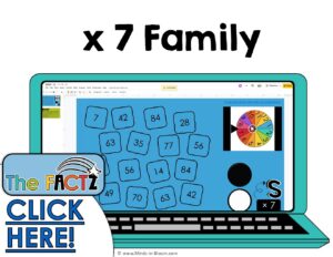 The Factz S Multiplication Game - BUMP - x7 fact family