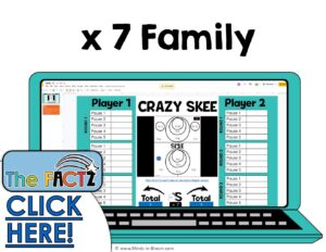 The Factz S Game - MULTIPLICATION SKEE  - x7 fact family