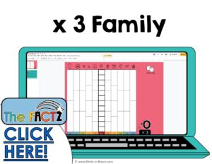 The Factz O Multiplication Game -  LUCKY SEVENS - x3 fact family