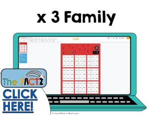 The Factz O Game -  MULTIPLICATION TIC-TAC-TOE - x3 fact family