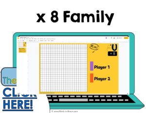 The Factz U Multiplication Game -  NAME IT CLAIM IT  - x8 fact family