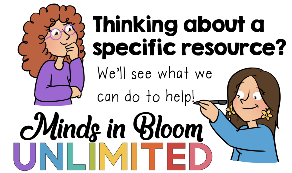 Resource Request - Minds in Bloom Unlimited
