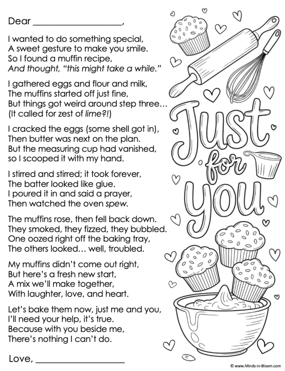 Mother’s Day Muffins – Poem