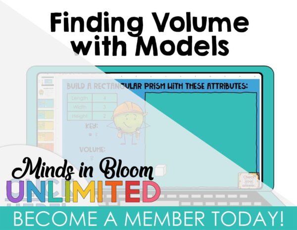 Finding Volume with Models - Google Slides Activity - Minds in Bloom ...
