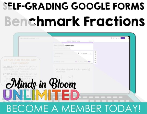 Benchmark Fractions - Google Forms - Self-Grading Quiz - Minds in Bloom ...