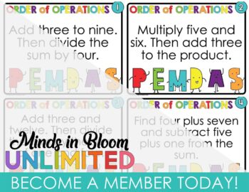Google Slides - PEMDAS - Order of Operations - Minds in Bloom Unlimited
