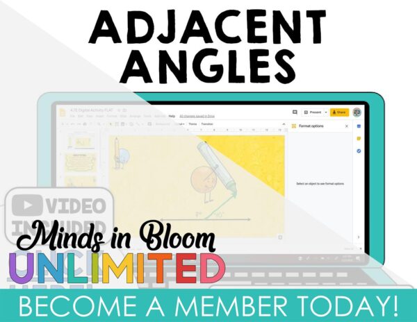 Google Slides - Adjacent Angles - Minds in Bloom Unlimited