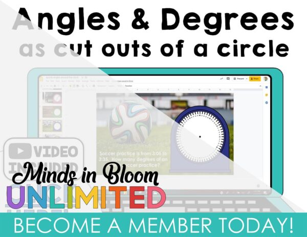 Google Slides - Angles and Degrees - Cut outs of a circle - Minds in ...