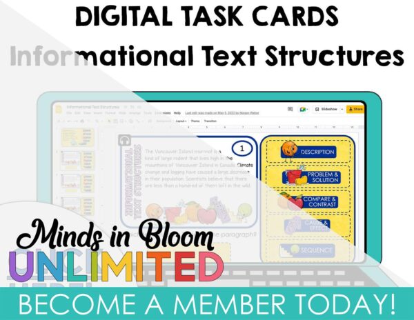 Text Structure Analysis for Grades 3-5 | Google Apps Resource