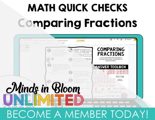 Google Slides - Math Quick Checks (Great for 3rd graders) - Comparing ...